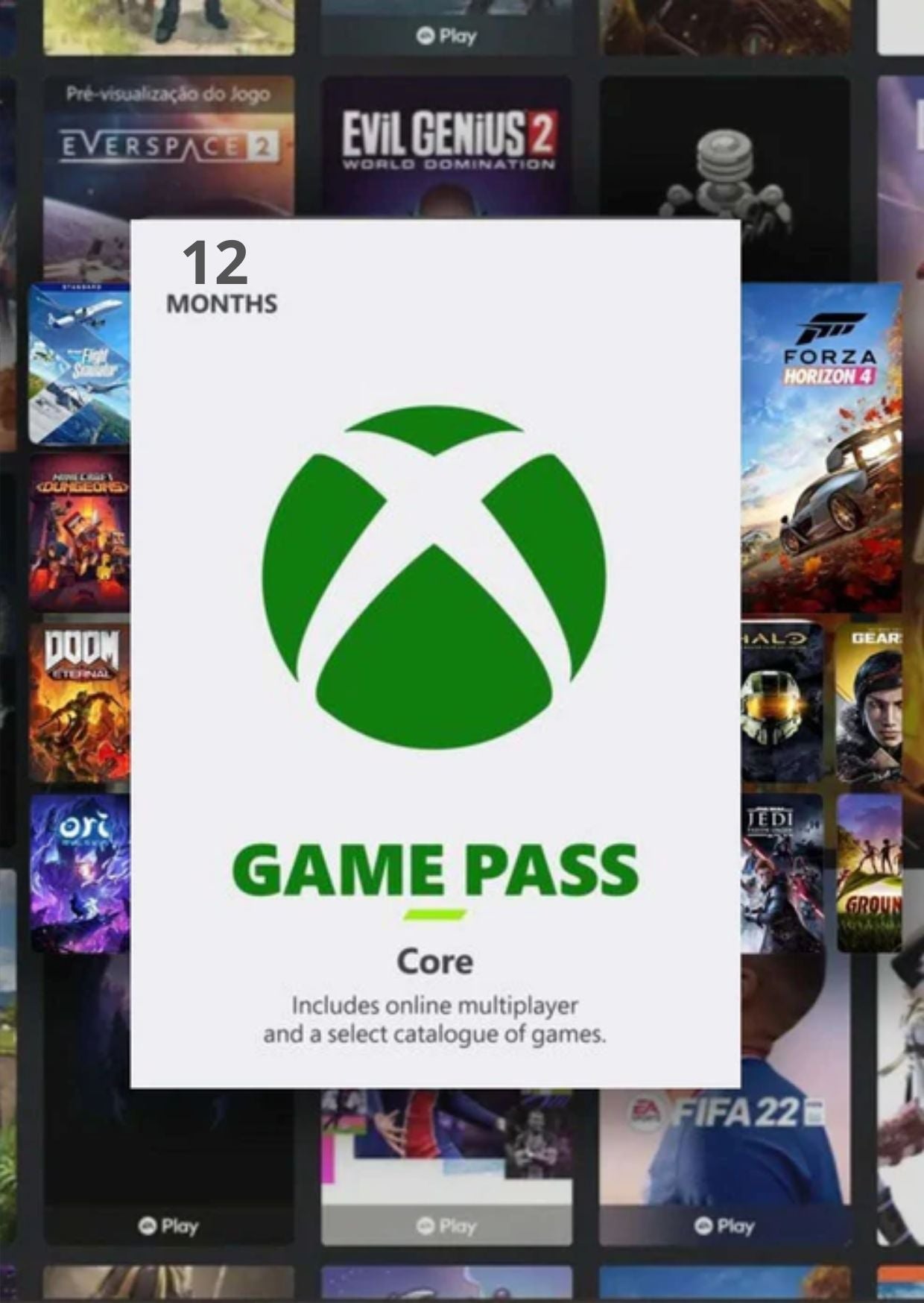 Xbox Game Pass Core 12 Meses - Key INDIA