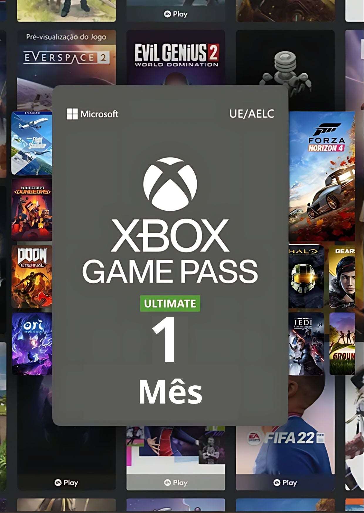 Xbox Game Pass Ultimate 1 Mês Código de 25 Digitos