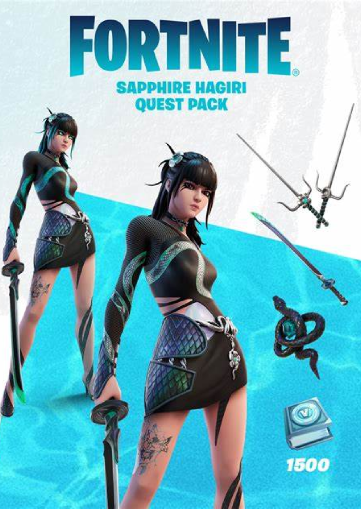 Fortnite - Pacote de Tarefas Hagiri Safira